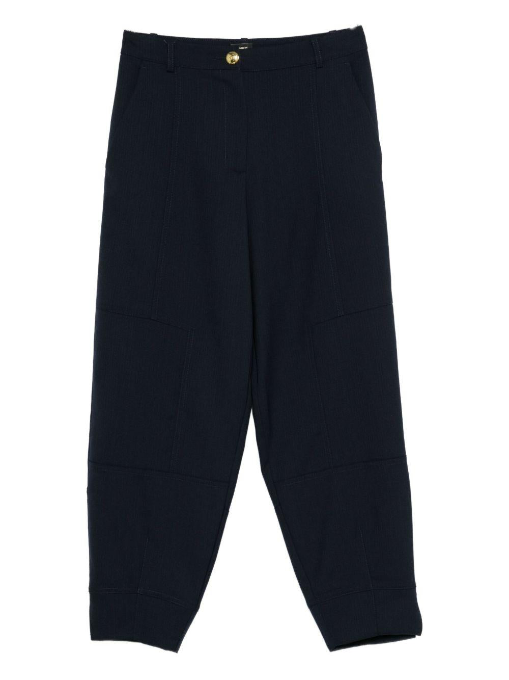 Pantaloni con inserti in tessuto 105533A2SN G02 PINKO 