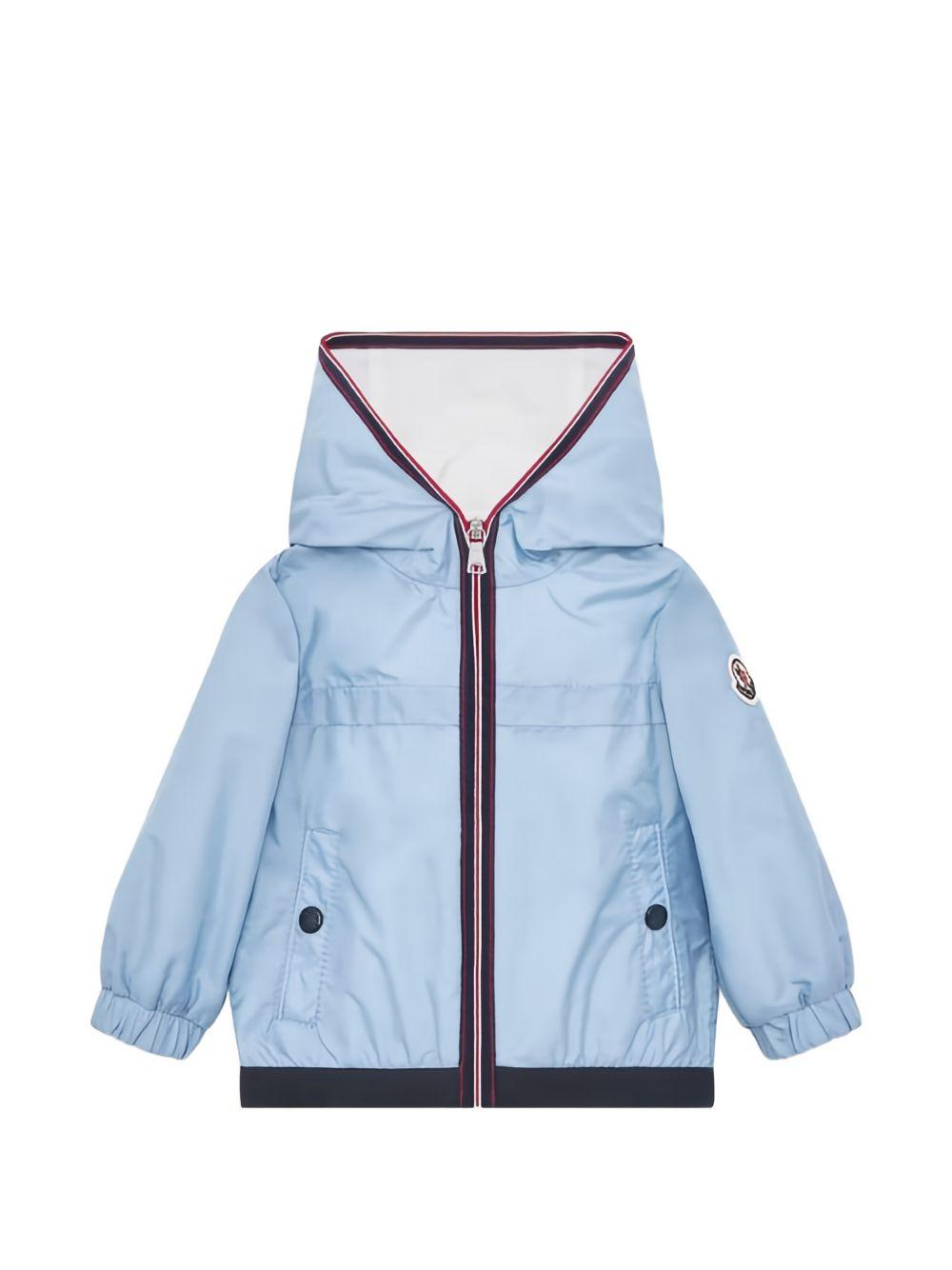 Giacca con cappuccio in poliammide L19511A0002253A5E 713 MONCLER KIDS 