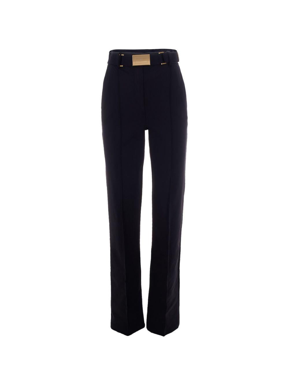 Pantaloni a gamba dritta con cintura PA17261E2 110 ELISABETTA FRANCHI 