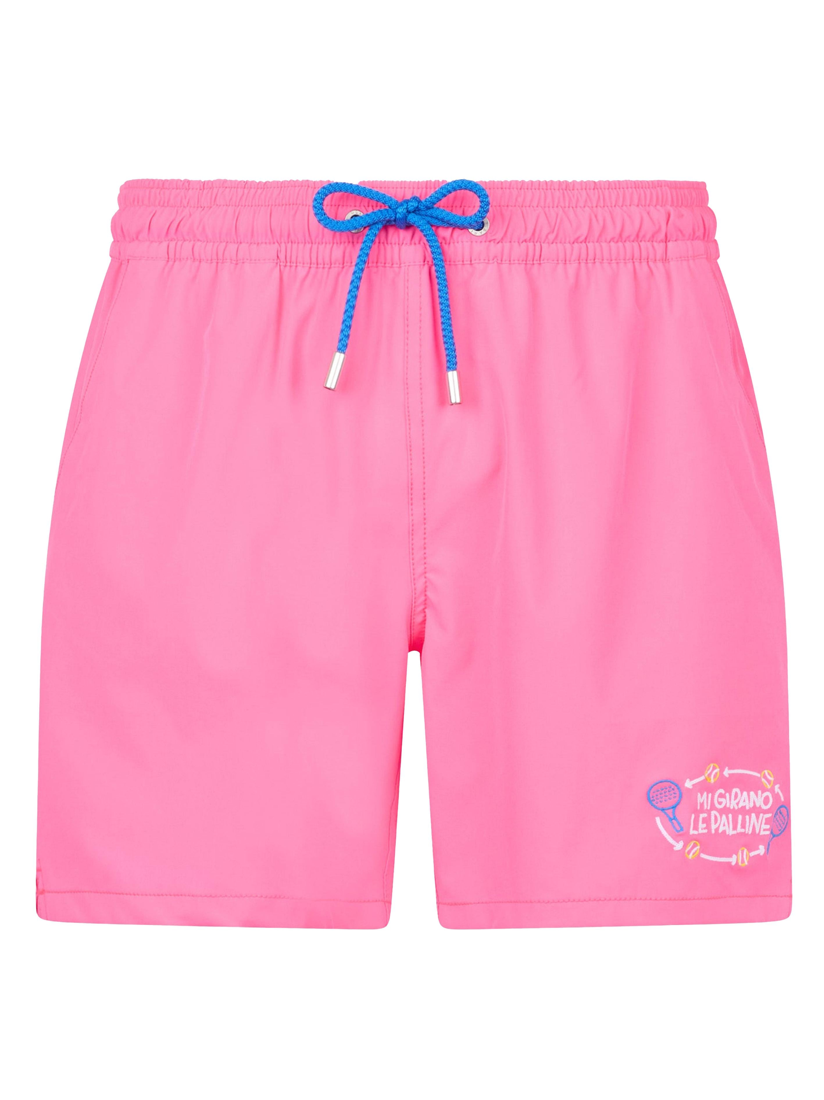 Costume boxer "Mi girano le palline" rosa