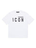 T-shirt bianco logo icon