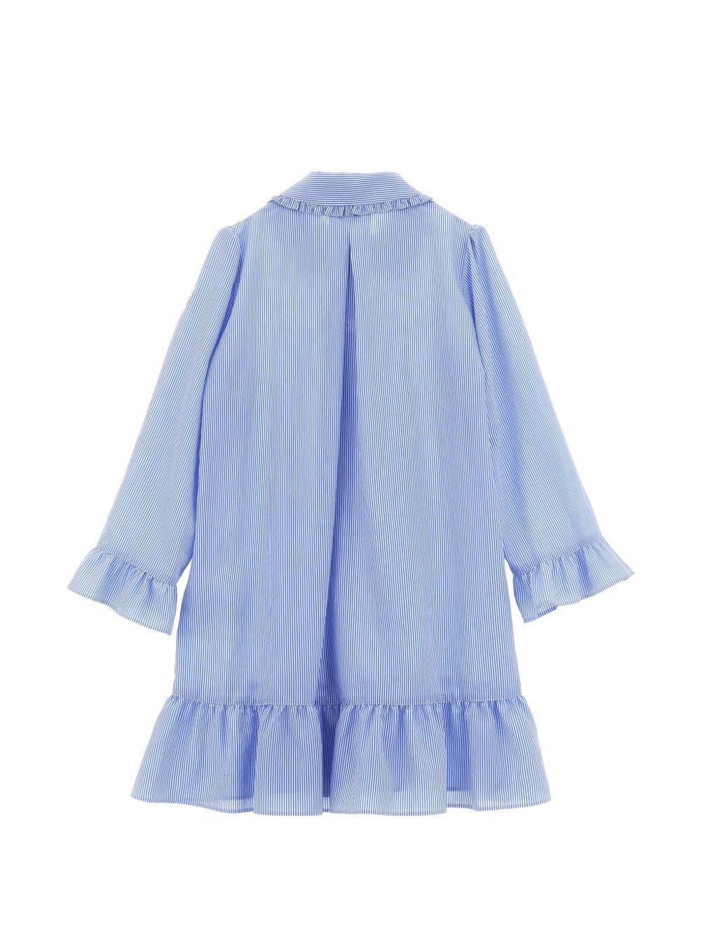 Abito in viscosa con colletto a volant L19542G00005599G1 F70 MONCLER KIDS 