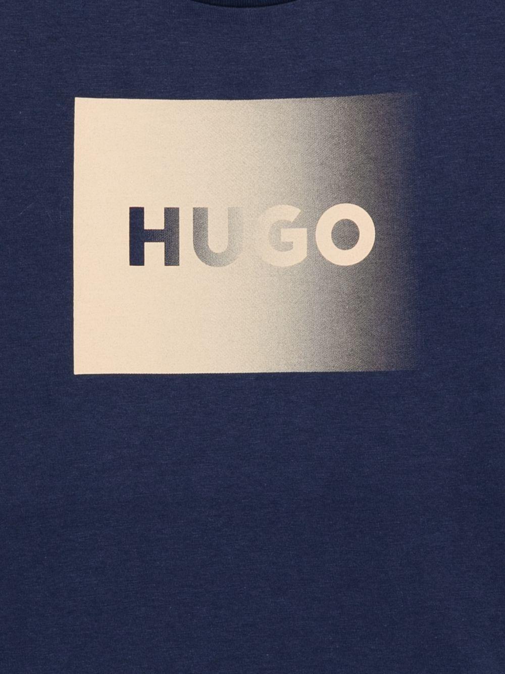 T-shirt con logo box G01019 85C HUGO KIDS 