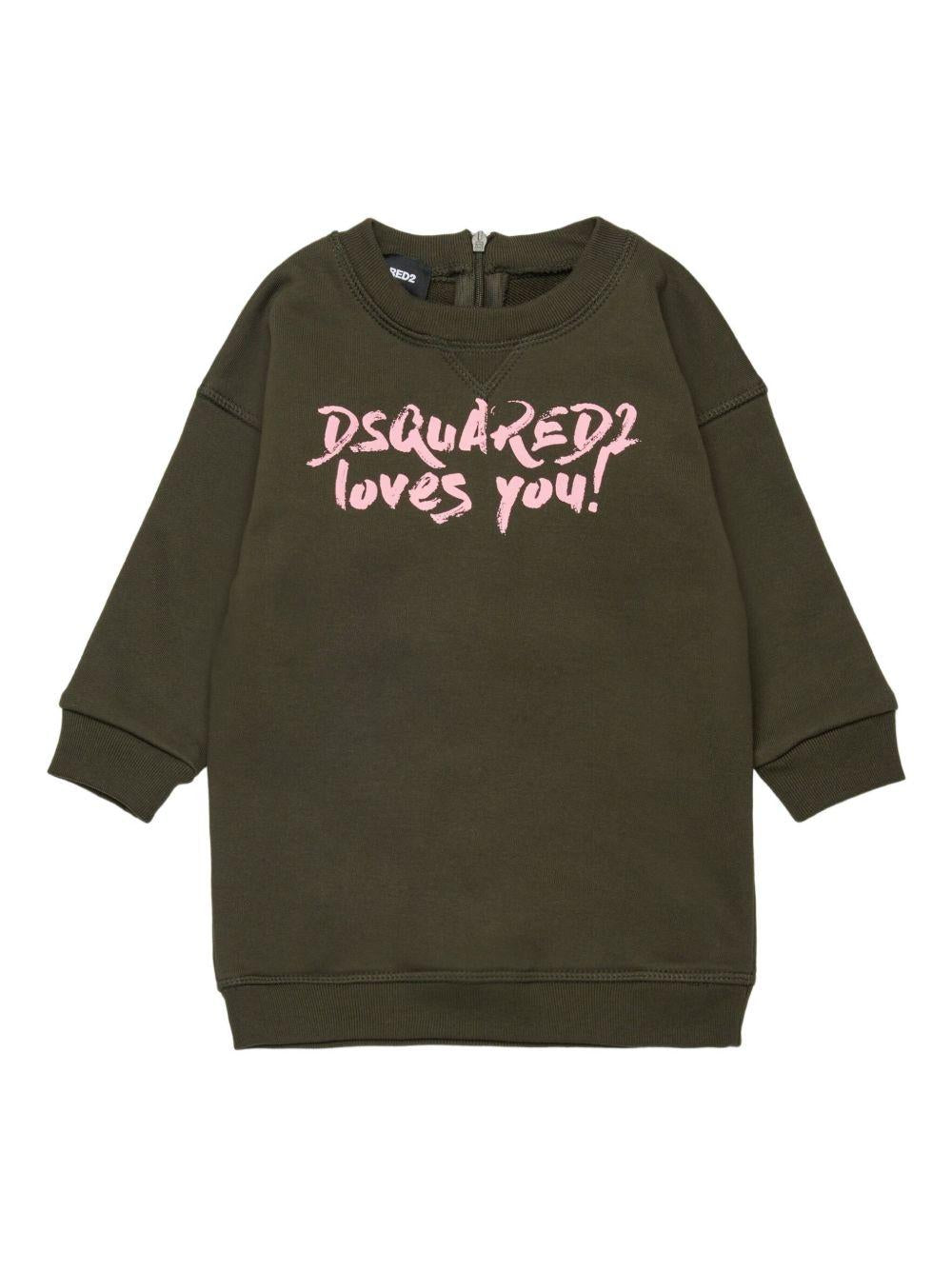 Abito con Logo DQ3091D0094 DQ518 DSQUARED KIDS 