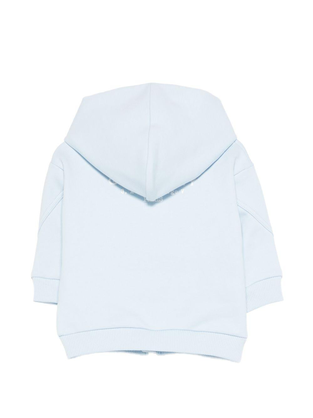 Felpa con cappuccio e zip H31195 77L GIVENCHY KIDS 