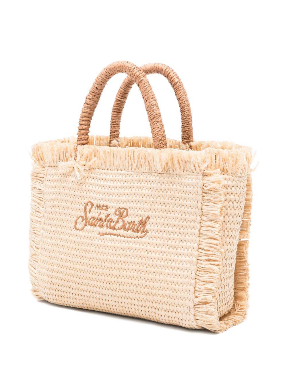 Borsa tote in paglia con cristalli VAMI009 00368L MC2 SAINT BARTH 