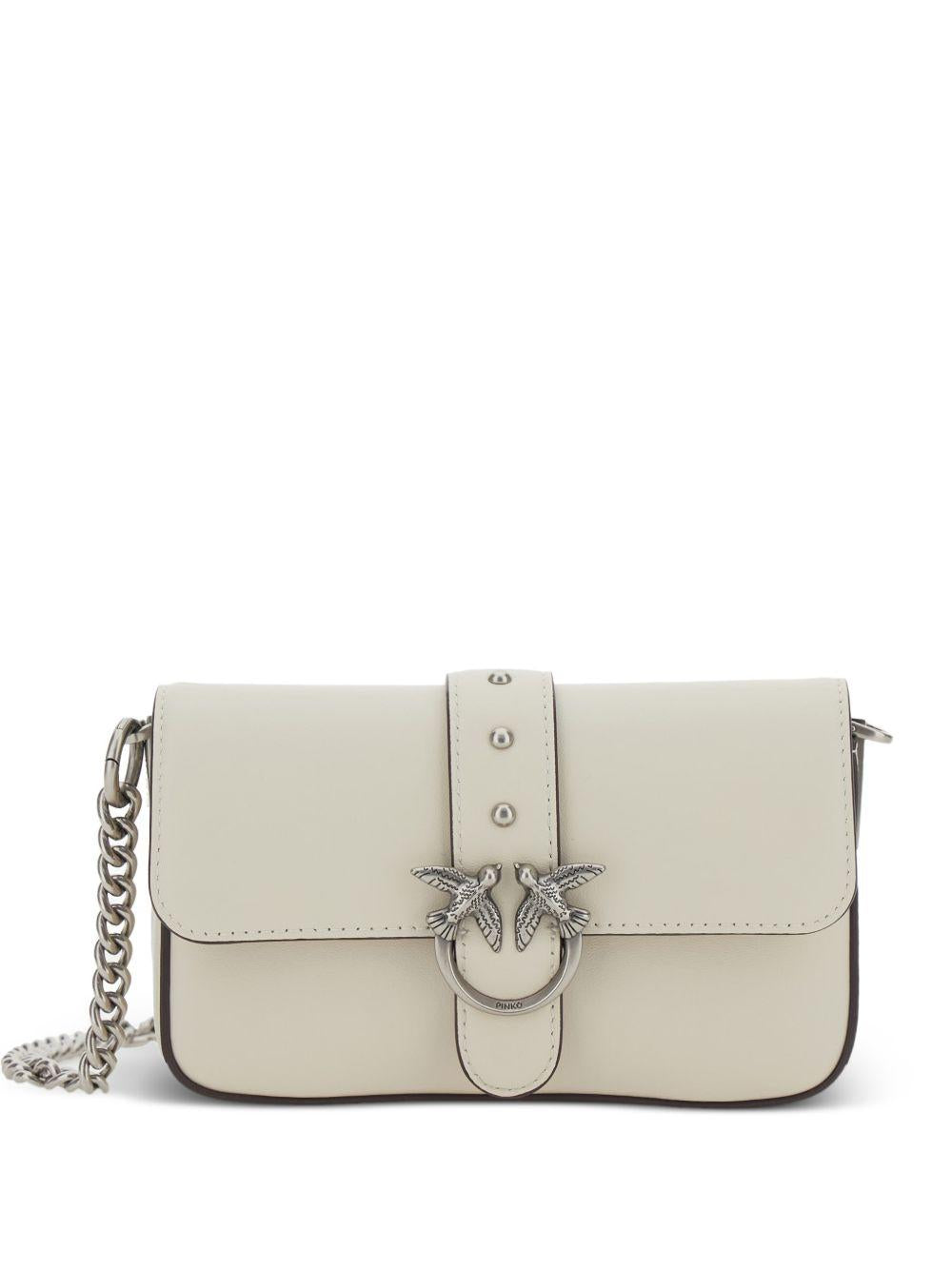 Borsa a spalla con fibbia a rondini 105353A0QO Z14O PINKO 