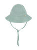 Cappello a pescatore in maglia verde acqua
