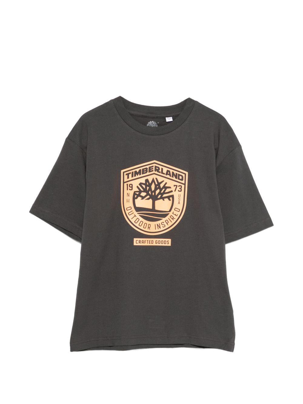 T-shirt girocollo in cotone T60791 066 TIMBERLAND KIDS 