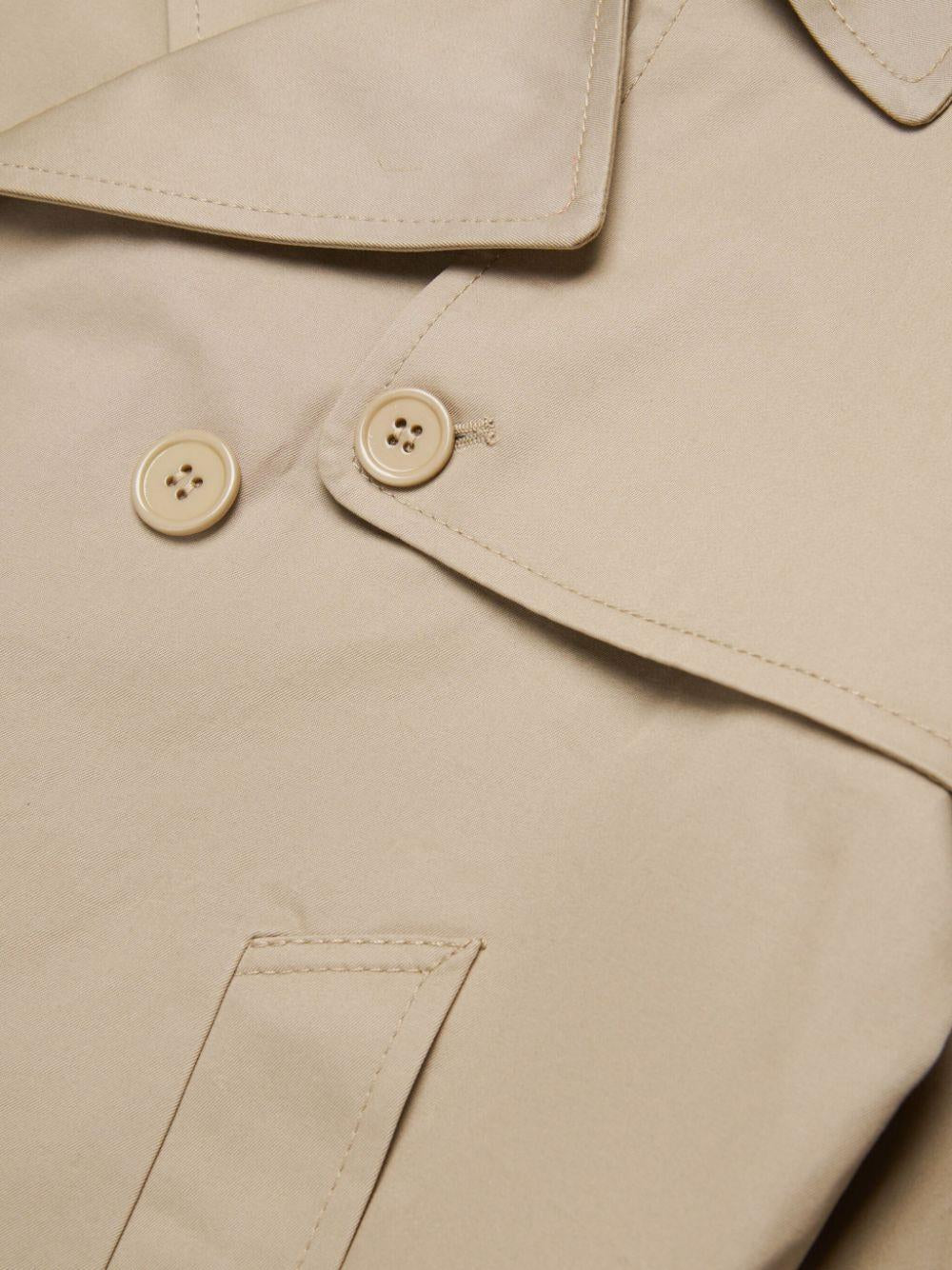 Trench beige doppiopetto M60721MM05D M6709 MM6 MAISON MARGIELA KIDS 