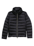 Quilted jacket with high collar