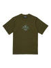 T-shirt verde militare logo frontale