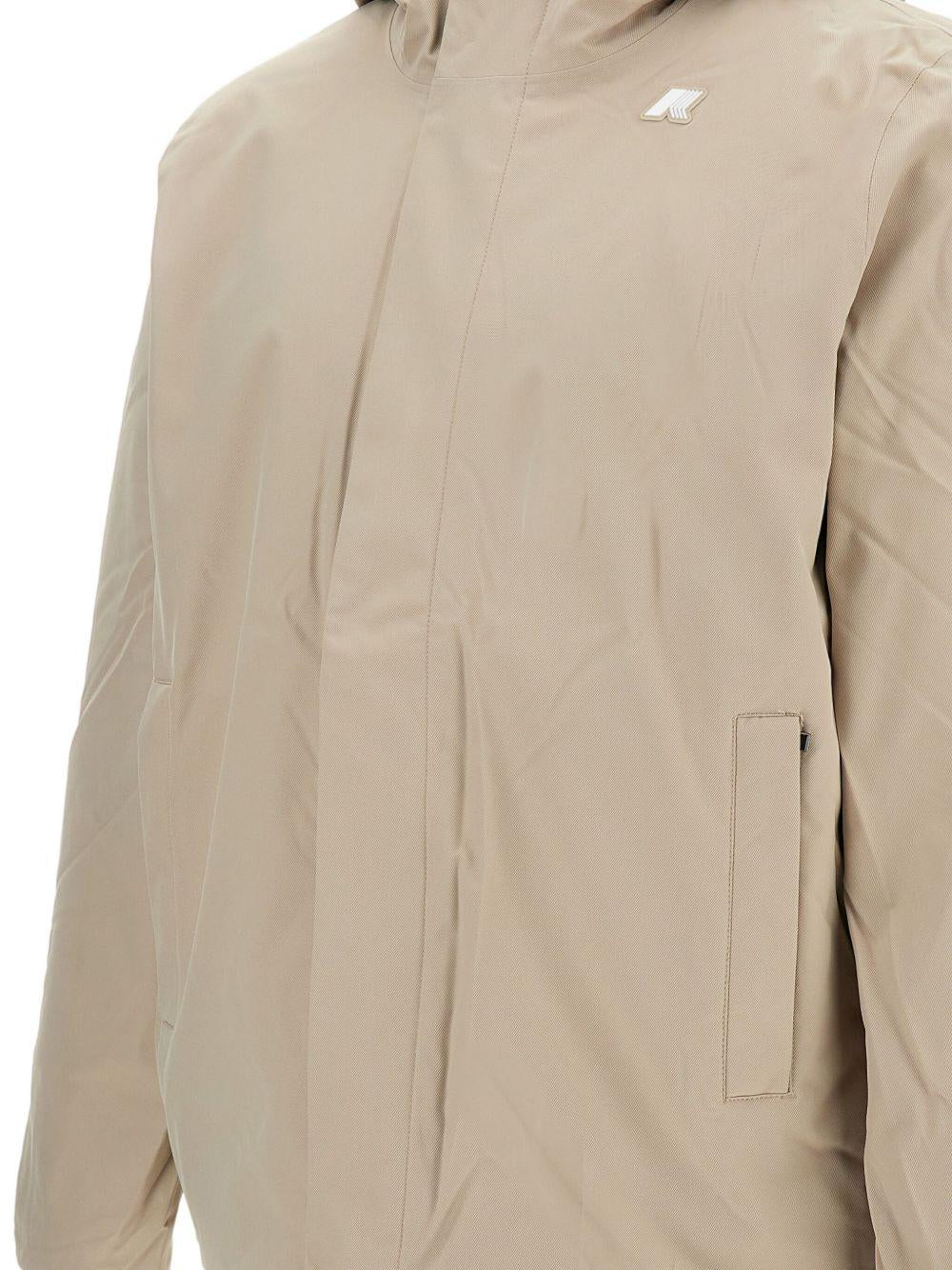 Piumino beige con zip e bottoni K8133DW B2X K-WAY 