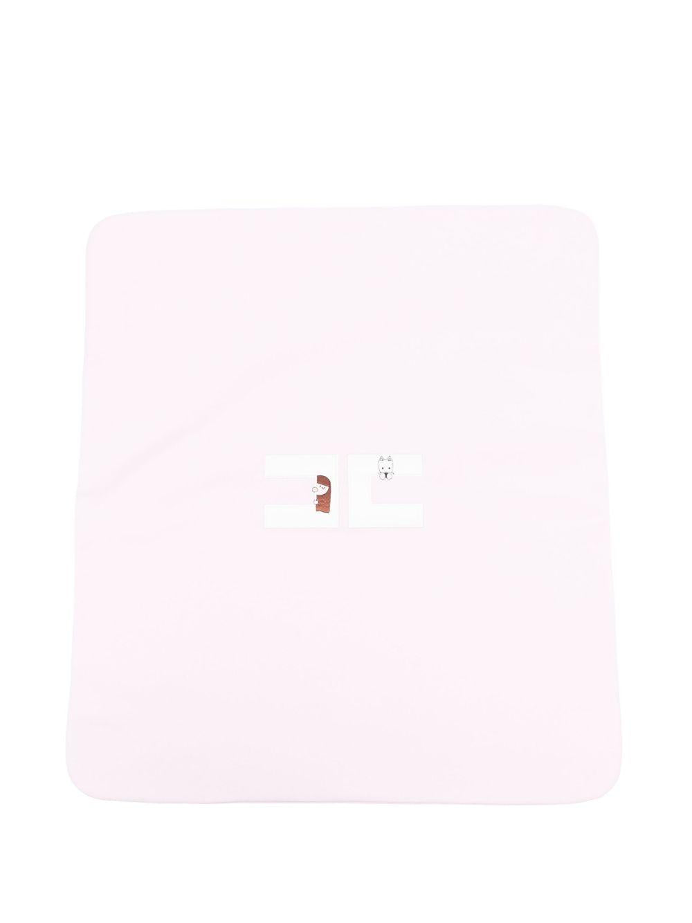 Coperta lilla logo ricamato
