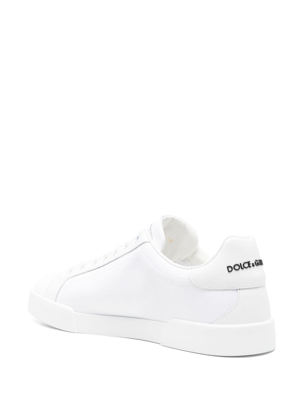 Sneakers Portofino Light in Pelle e Canvas Bianco CS2343AE629 8T907 DOLCE&GABBANA 