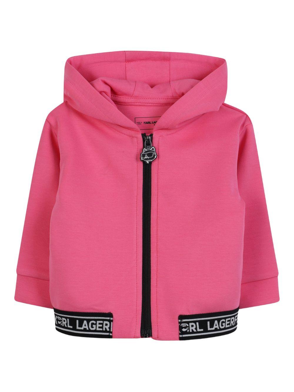 Tuta con Banda Logata e Cappuccio Z30649 48V KARL LAGERFELD KIDS 