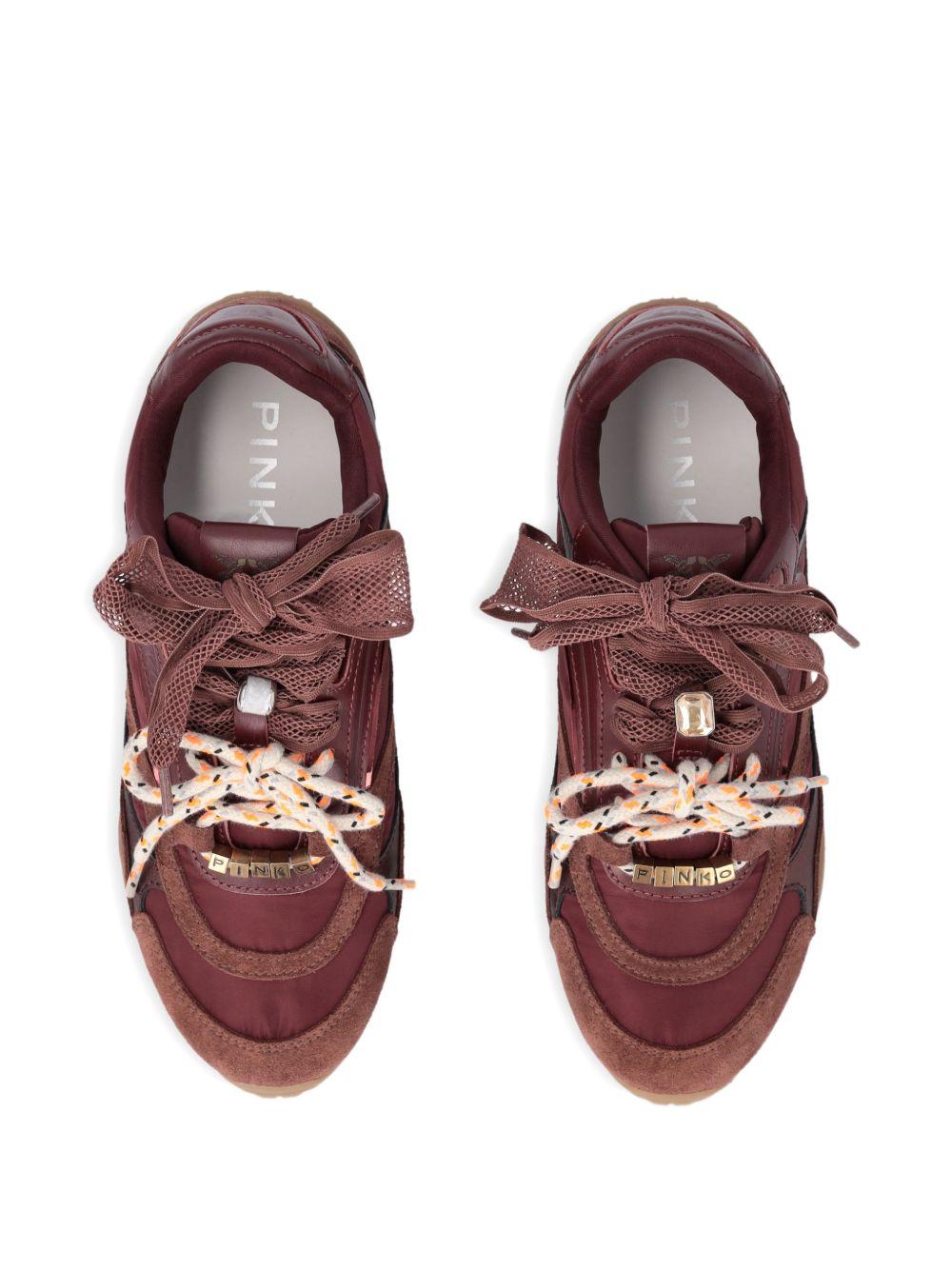 Sneakers con lacci e suola platform SS0185P076 CR8 PINKO 