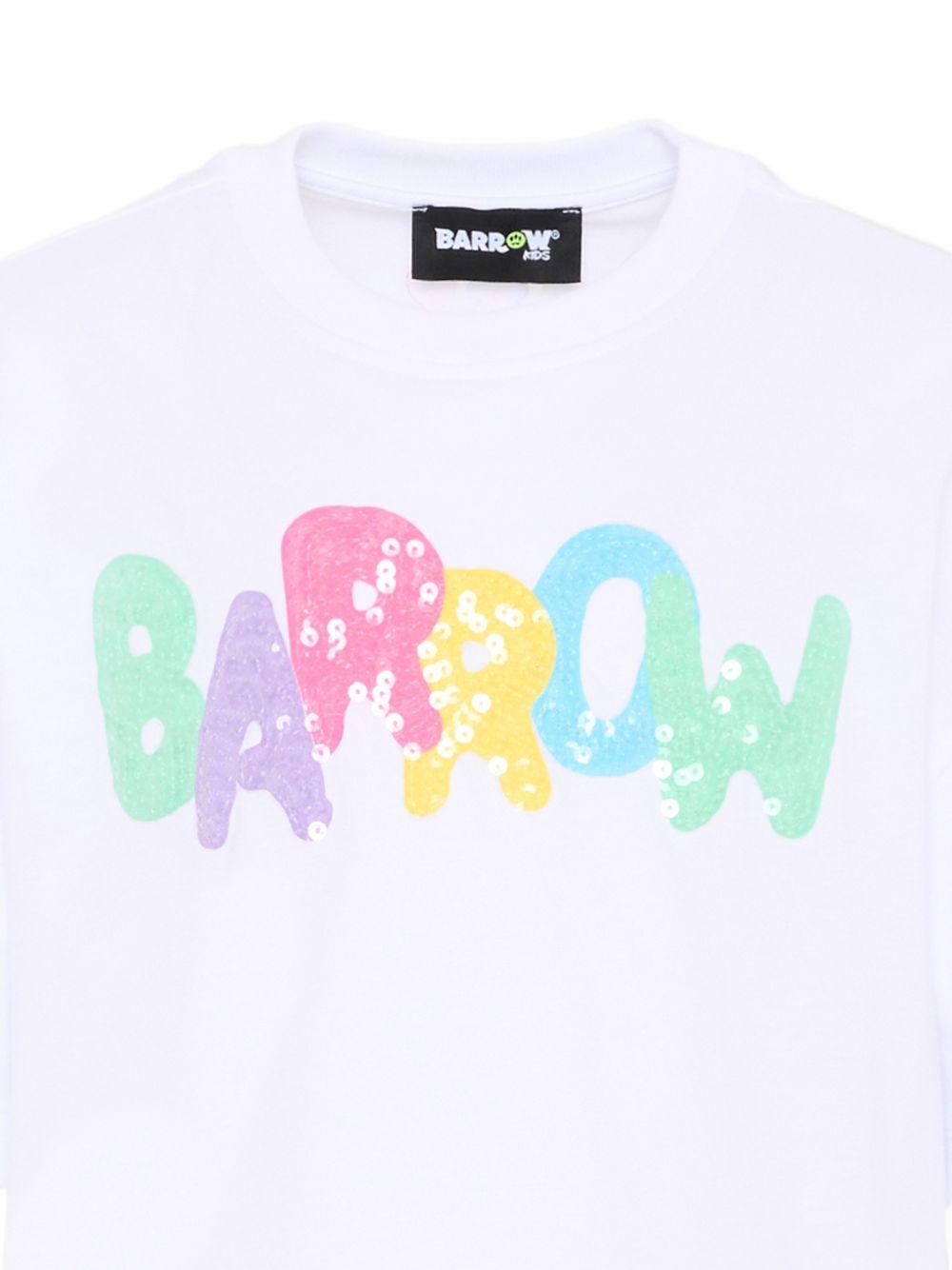 T-shirt in cotone a maniche corte S6BKJGTH132 002 BARROW KIDS 