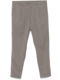 Dove grey tapered leg trousers