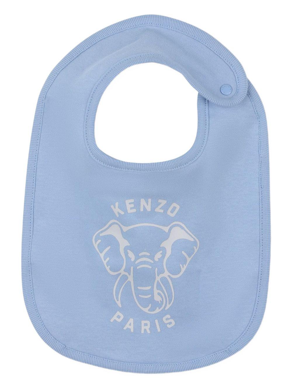 Set Neonato con Stampa Elefante e Accessori Coordinati K61248 771 KENZO KIDS 