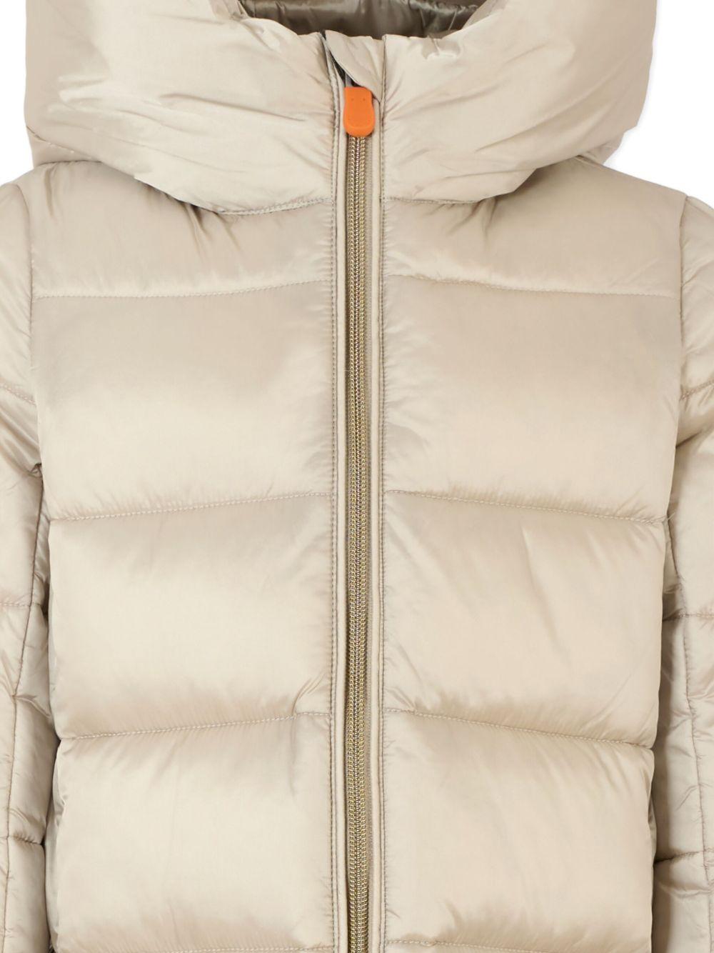 Giacca rainy beige trapuntata con cappuccio J45650GIRIS21 40019 SAVE THE DUCK KIDS 