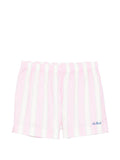 Shorts a righe con vita elasticizzata