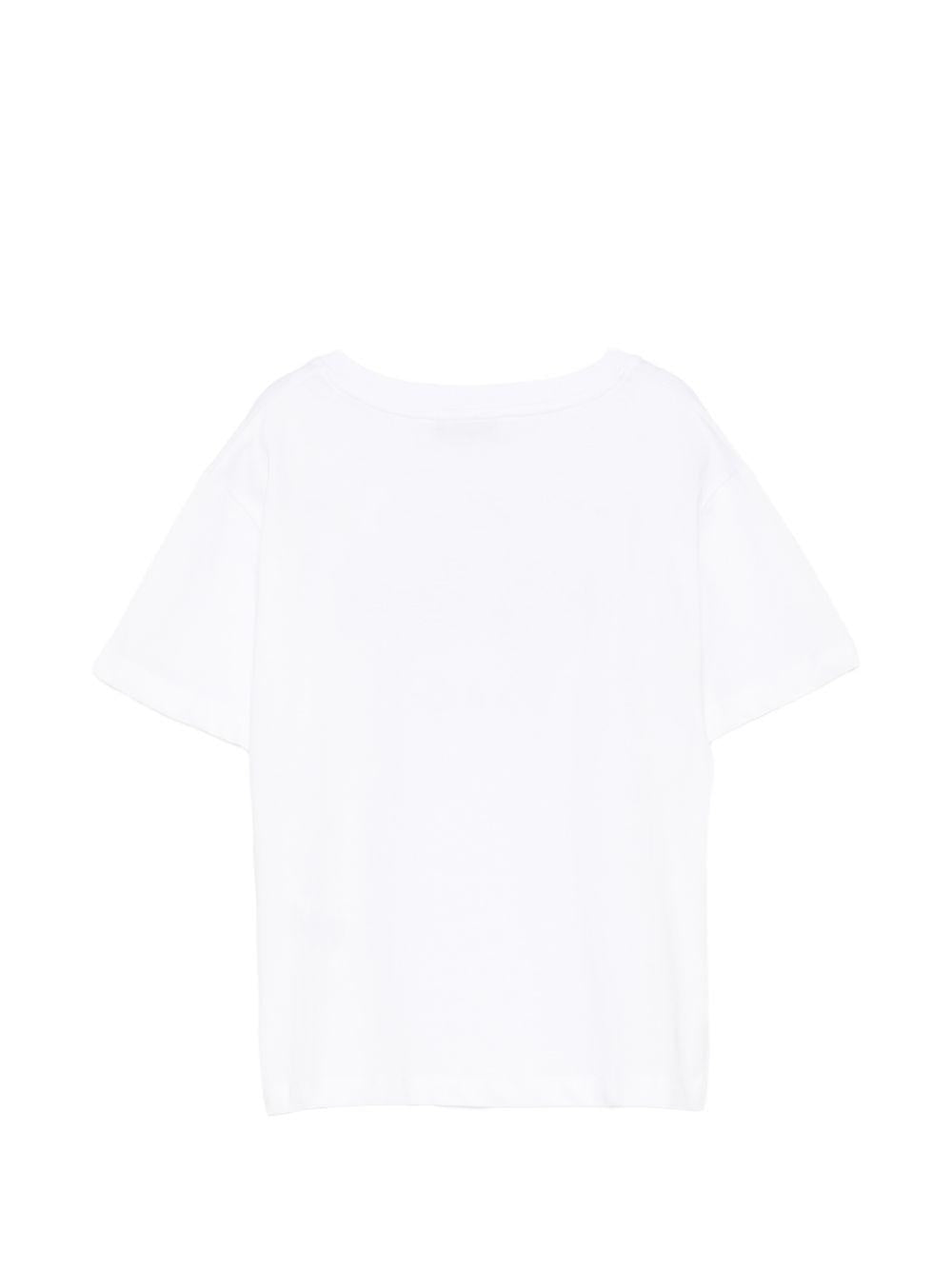 T-shirt in cotone a maniche corte S6MSJUTH001 001 MSGM KIDS 