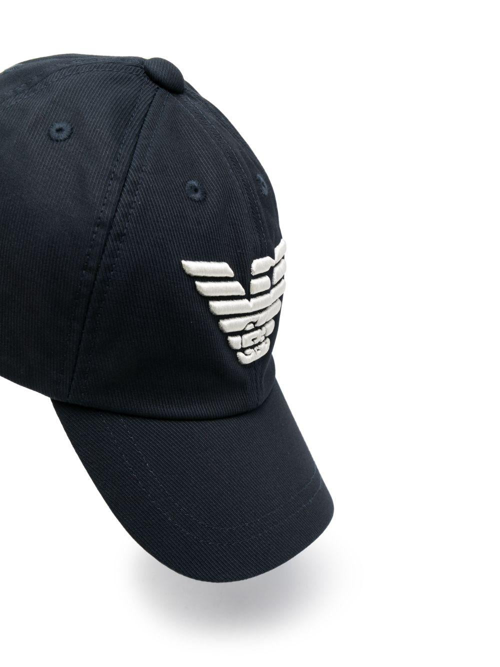 Cappello con visiera in cotone 4046833F930 00035 EMPORIO ARMANI KIDS 