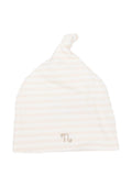 Cappello a righe in cotone con nodo