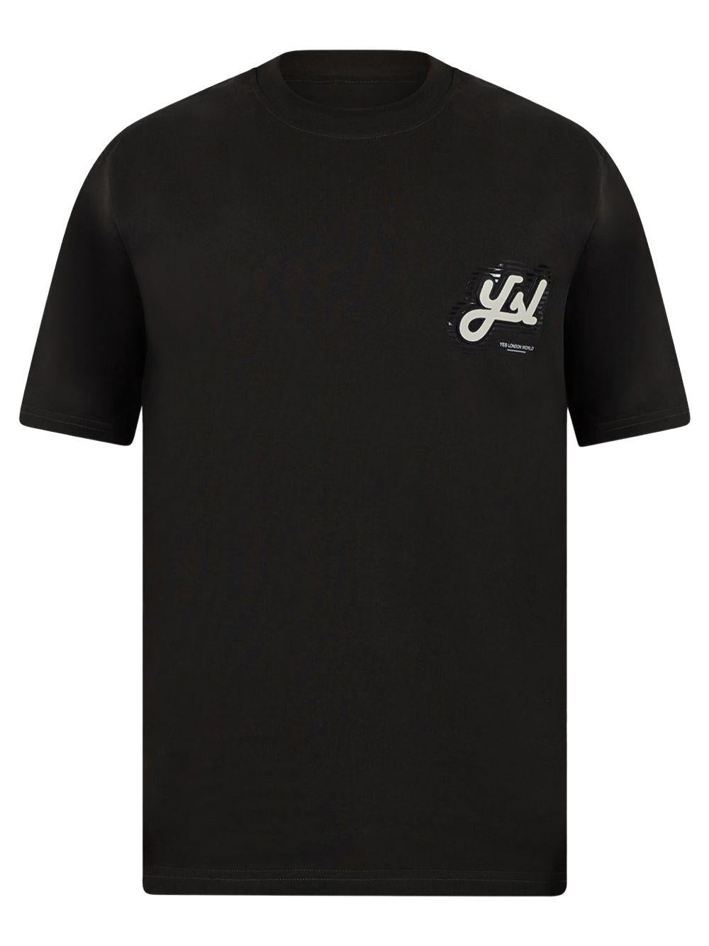 T-shirt logo petto testa di moro XM4147 MORO YES LONDON 