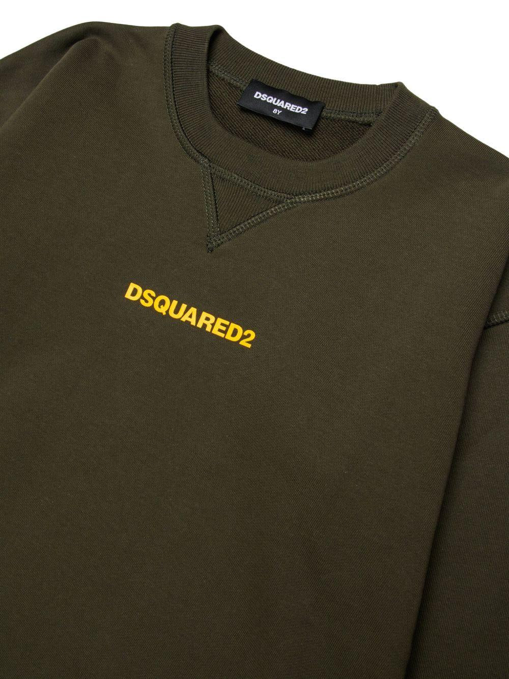 Felpa Leggera con Logo Frontale DQ2739D0094 DQ518 DSQUARED KIDS 