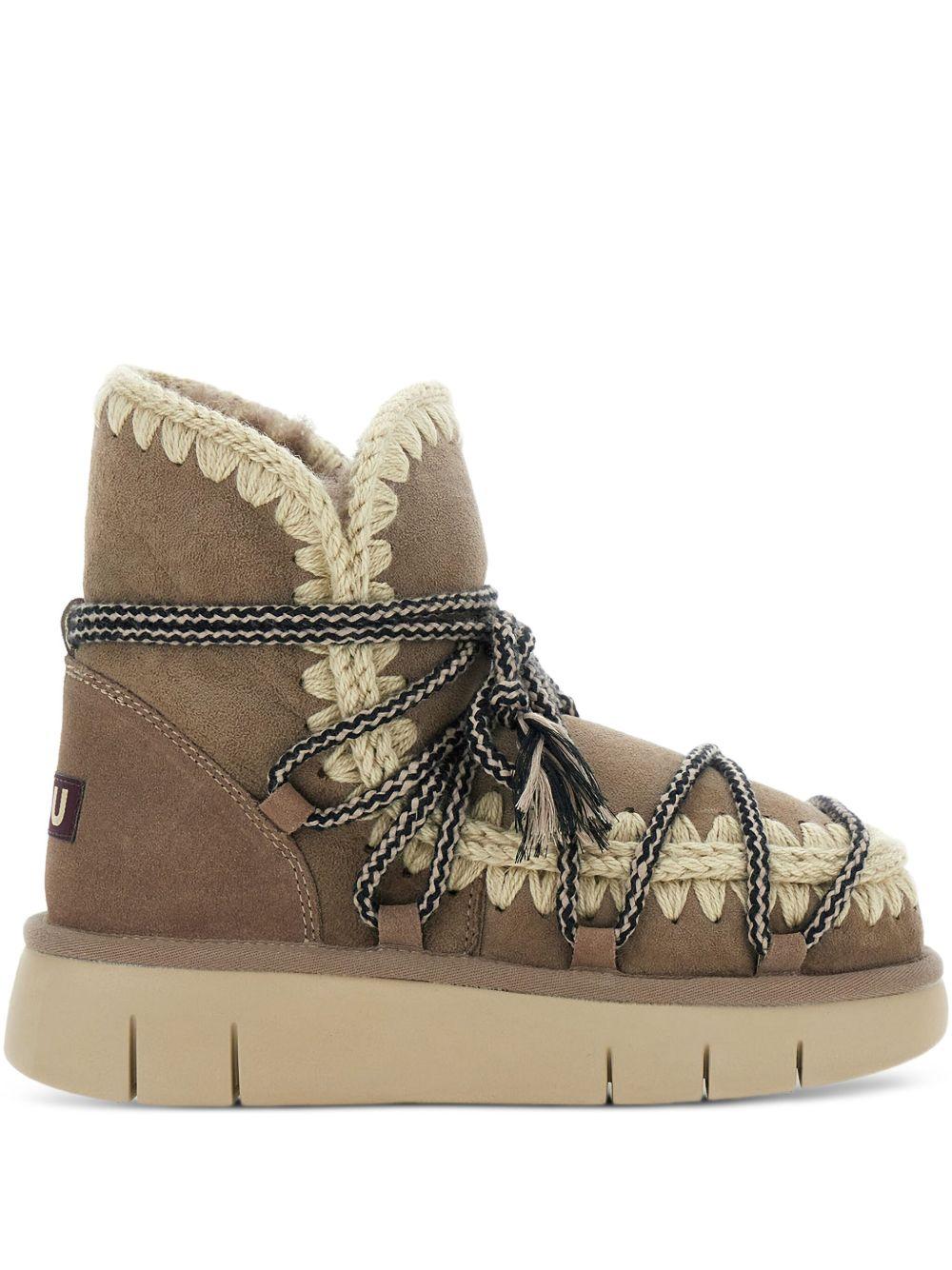 Stivali stringati grigio MUFW531024A ELGRY MOU 