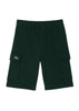 Bermuda cargo verde scuro mini logo