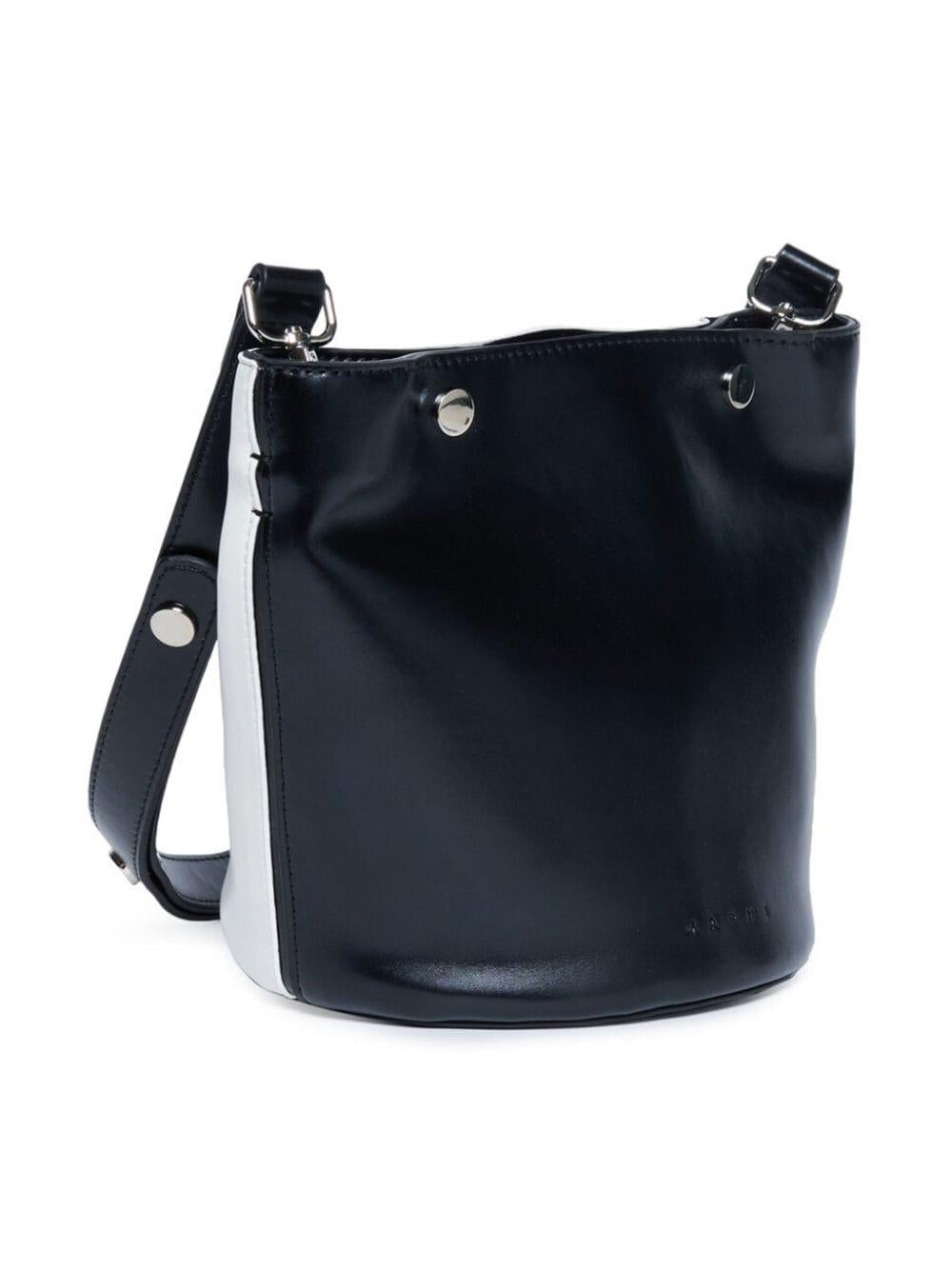 Borsa nera/bianca a secchiello M01281M00TW 0MC13 MARNI KIDS 