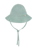 Cappello a pescatore in maglia verde acqua