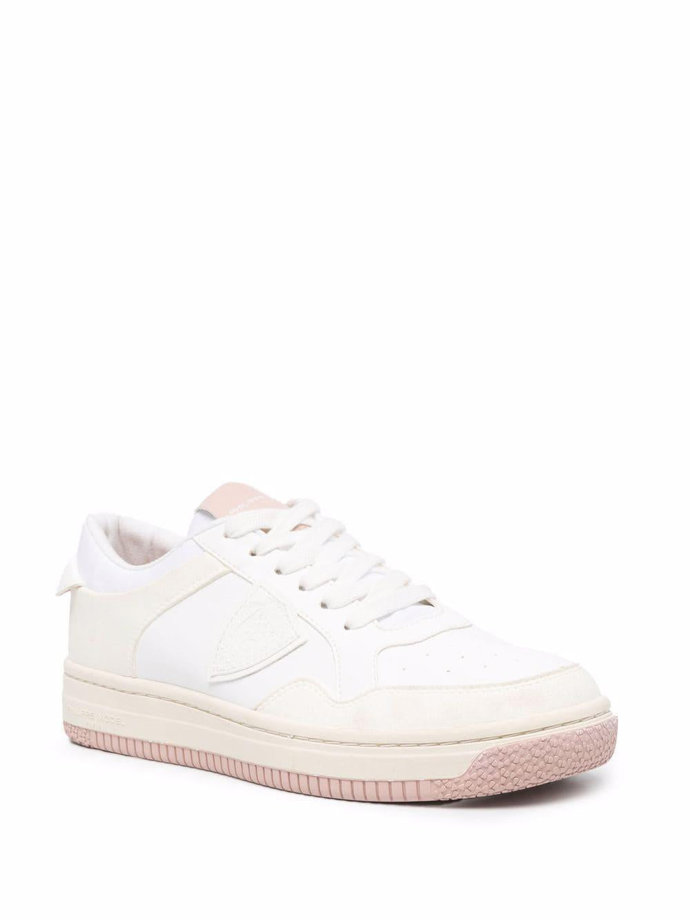Sneakers Lyon bianche/rosa