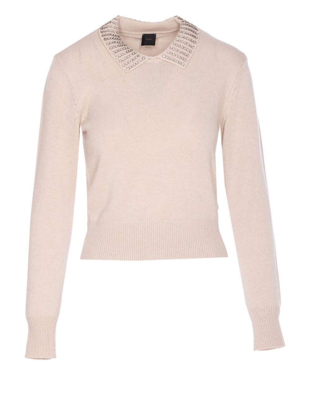 Maglione argento con cristalli 105530A2S4 I23 PINKO 