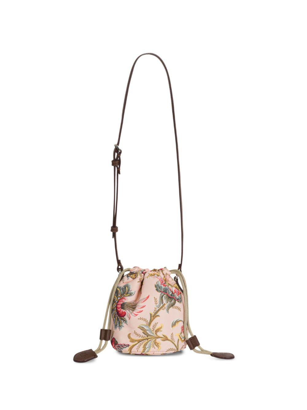 Borsa a secchiello con stampa floreale GY0B58N0432 458MC ETRO KIDS 