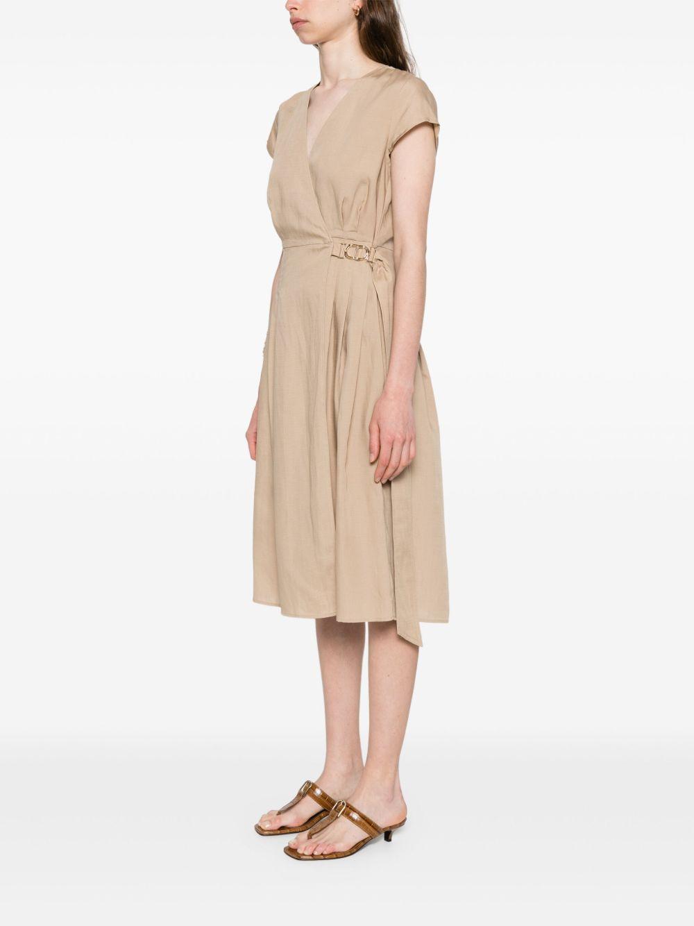 Abito robe con placchetta Oval-T laterale
