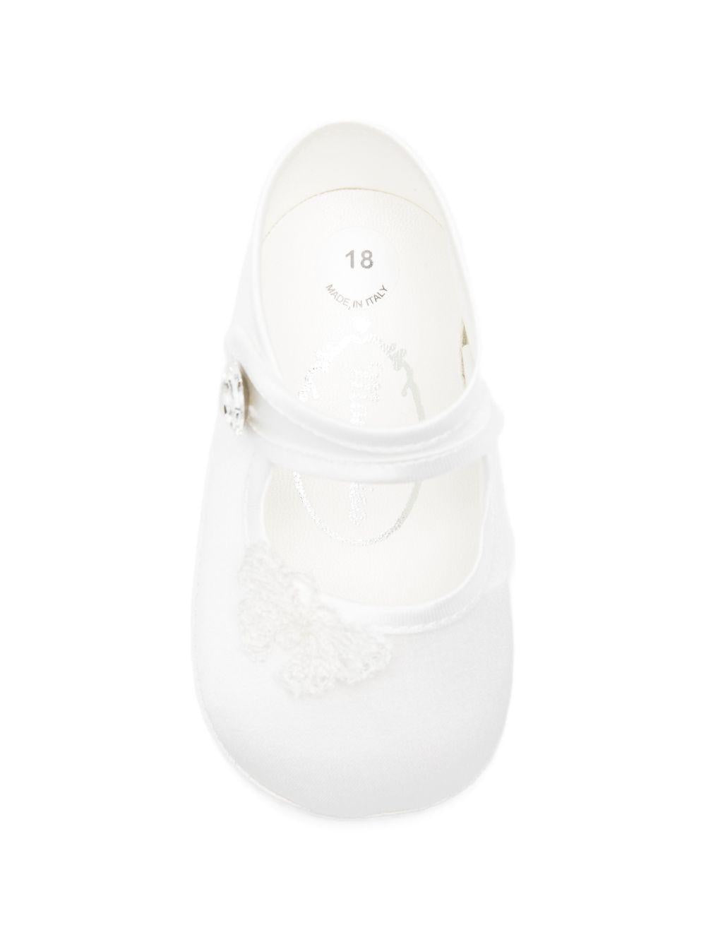Ballerine avorio con appliqué farfalla 73G0077121 0001 MONNALISA KIDS 