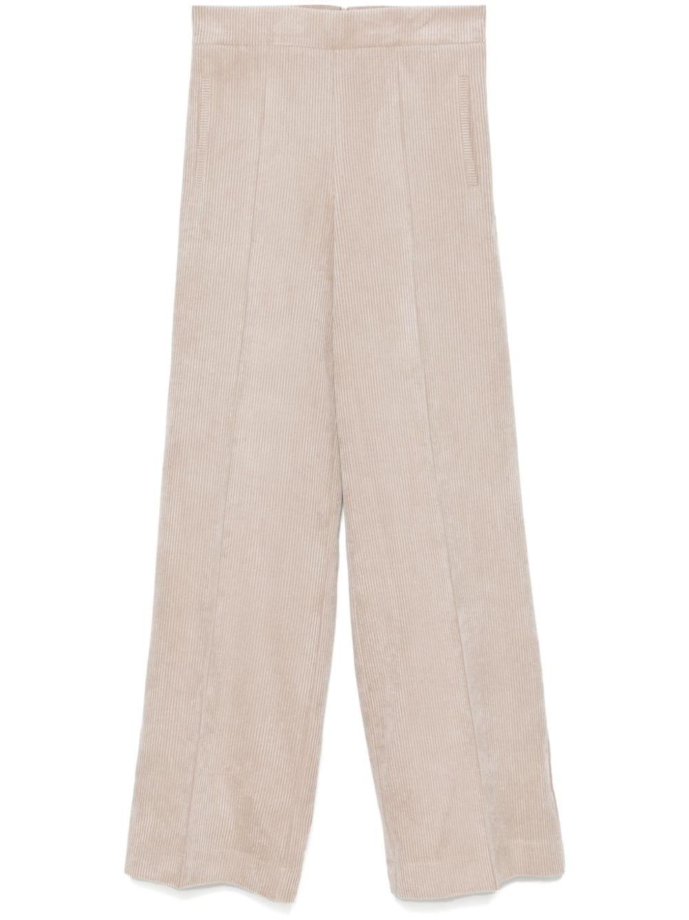Pantalone a coste nocciola