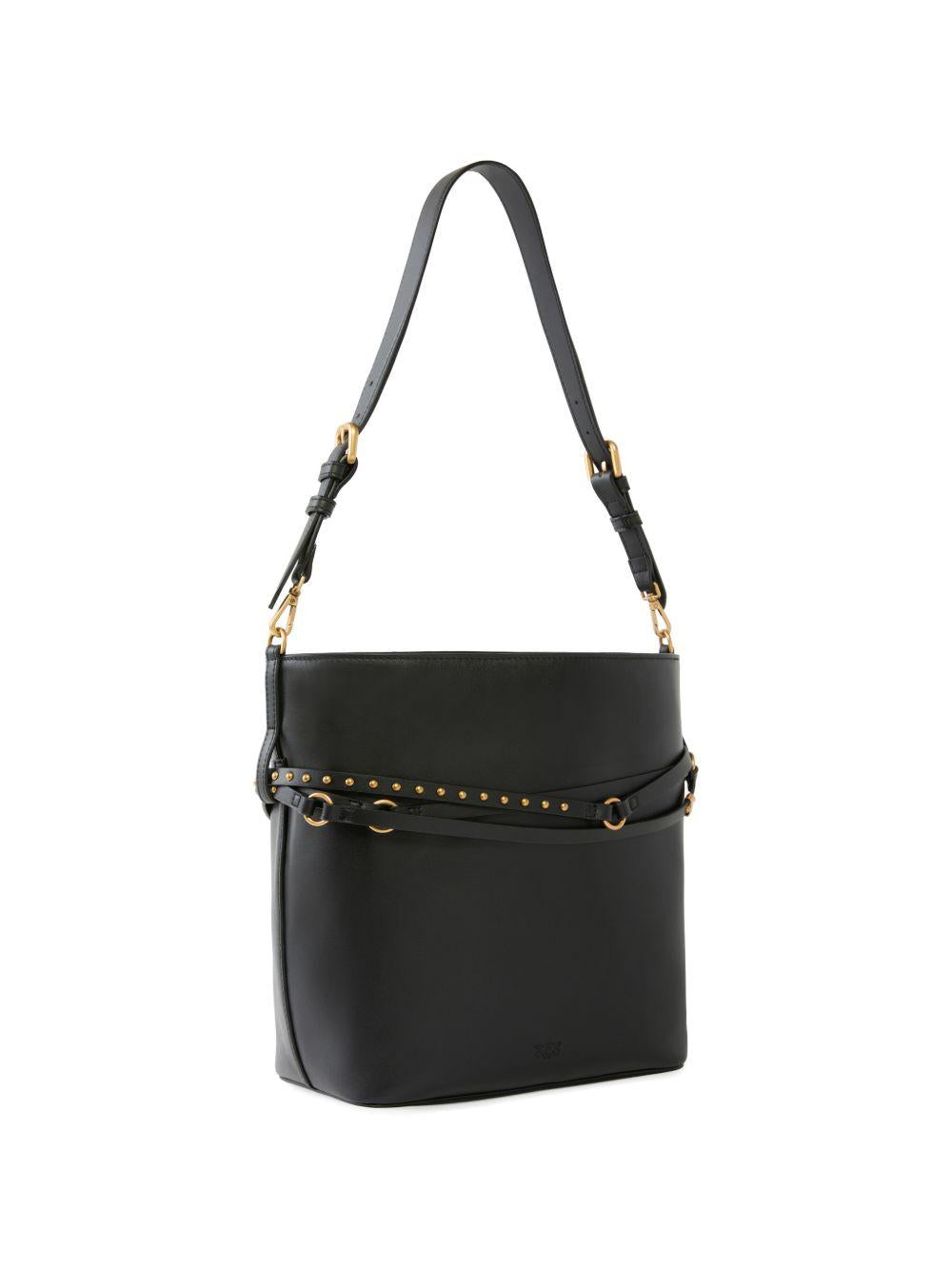 Zaino con borchie e tracolla regolabile 106339A0QO Z99Q PINKO 