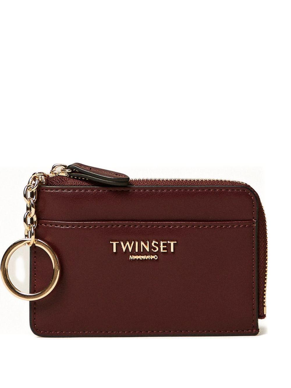 Portafoglio con Zip e Dettagli Oro 252TL8020 12635 TWINSET 