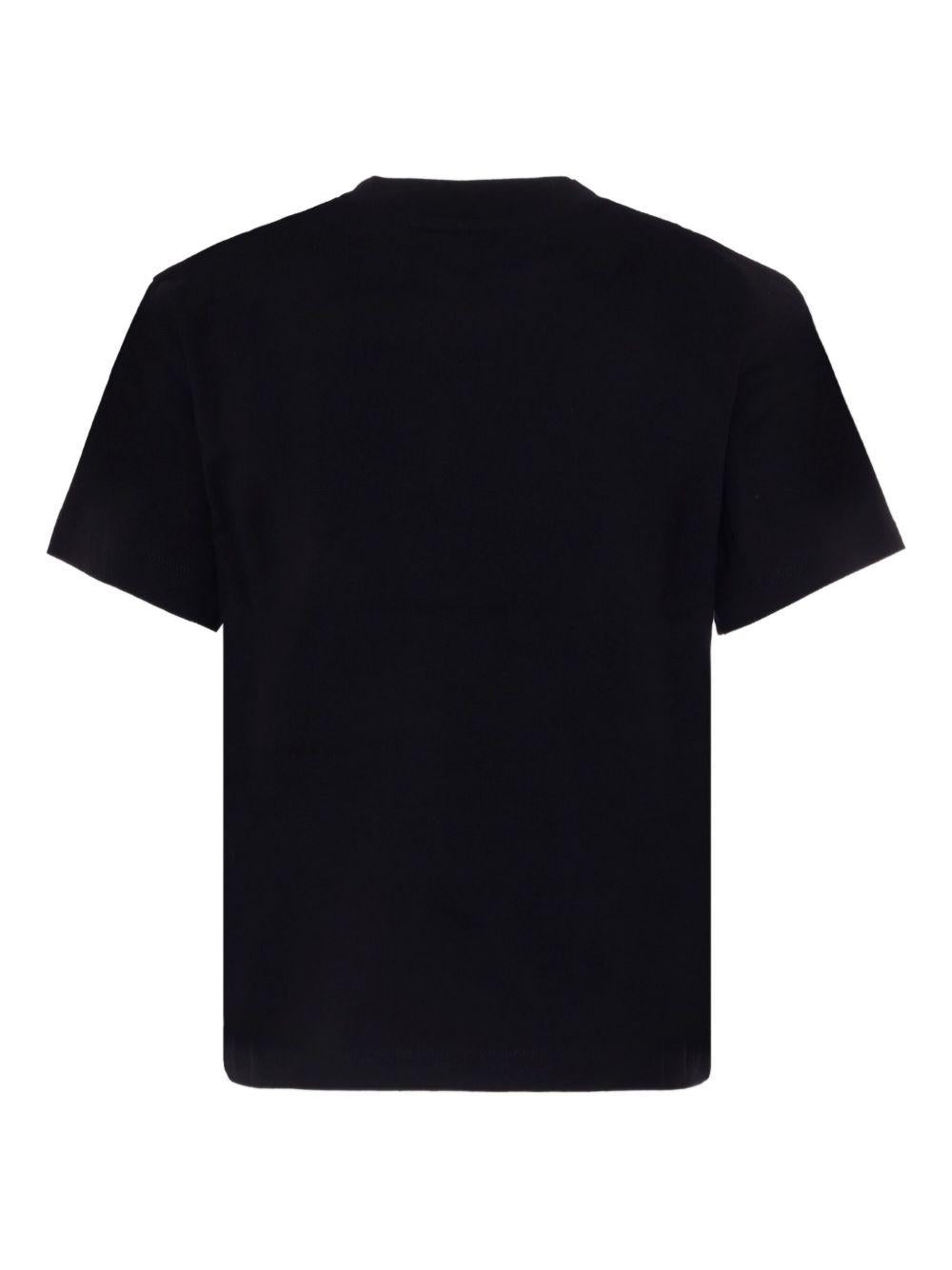 T-shirt Nera con Logo Circolare TX8S01Z0434 930 STELLA MCCARTNEY KIDS 