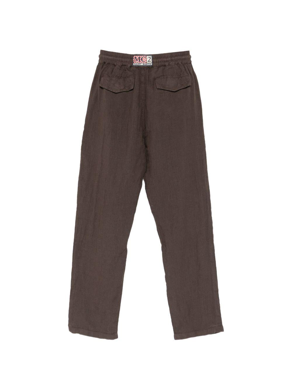 Pantaloni in lino con coulisse CAA0001 00920L MC2 SAINT BARTH 