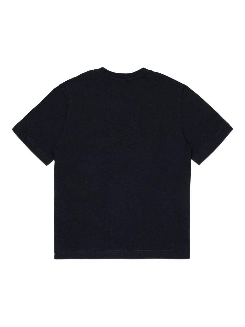 T-shirt in cotone con logo J0260100YI9 K900 DIESEL KIDS 