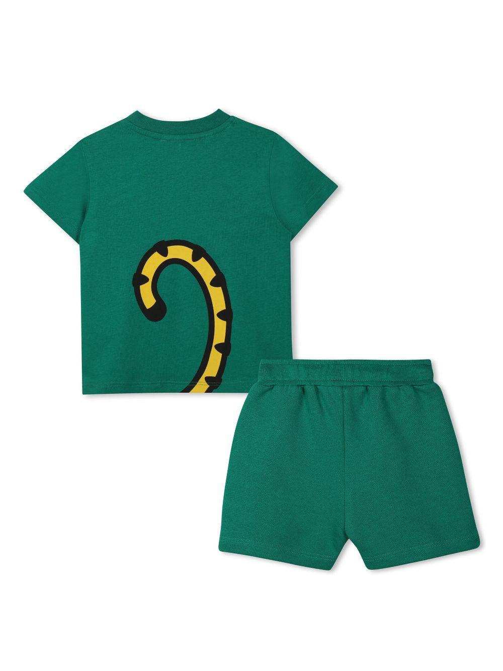 Completo verde tiger neonato (2pz)