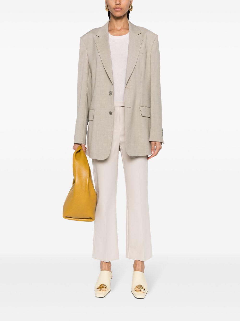 Pantalone Fatina slim in cotone e viscosa stretch grigio