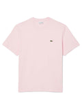 Pink T-shirt with mini logo embroidery