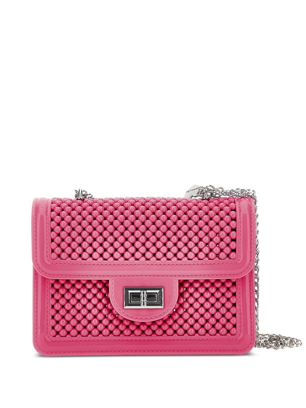 Borsa a tracolla con perline rosa 17G0007061 0097 MONNALISA KIDS 